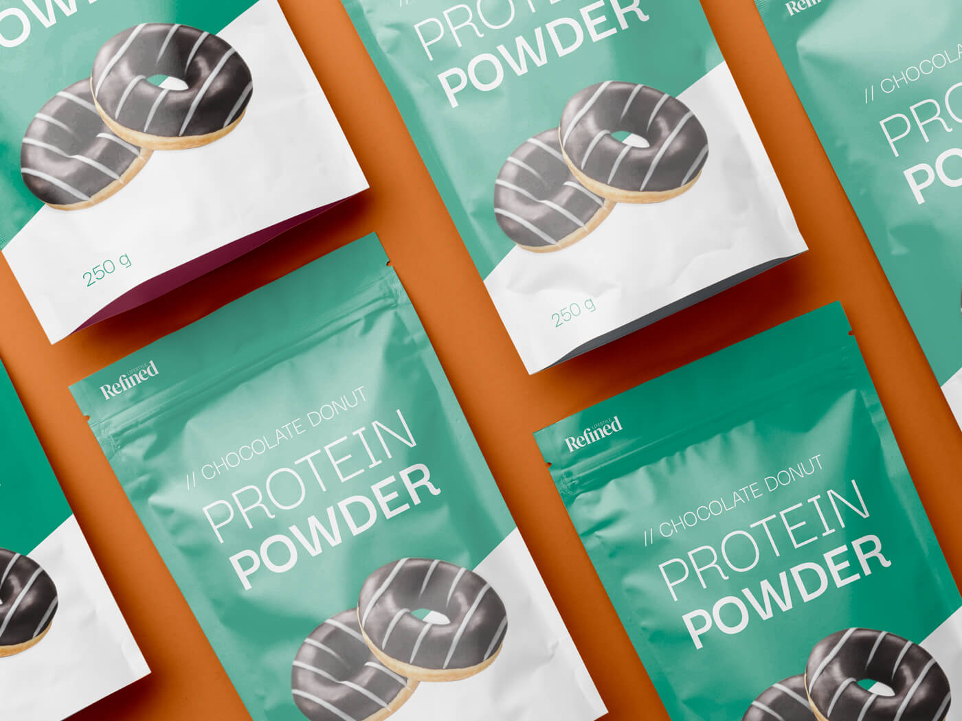 Refined Lifestyle - Product packaging design for a fitness and nutrition brand - r
