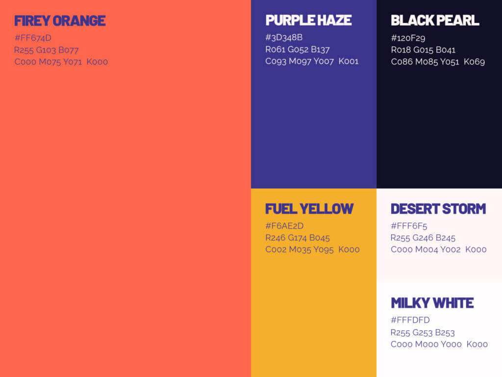 Bytes & Batches - Color palette for a software development & mobile games company
