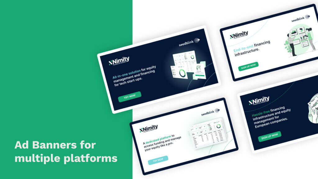 Nimity by SeedBlink - Banner designs of multiple dimensions for multiple ad platforms