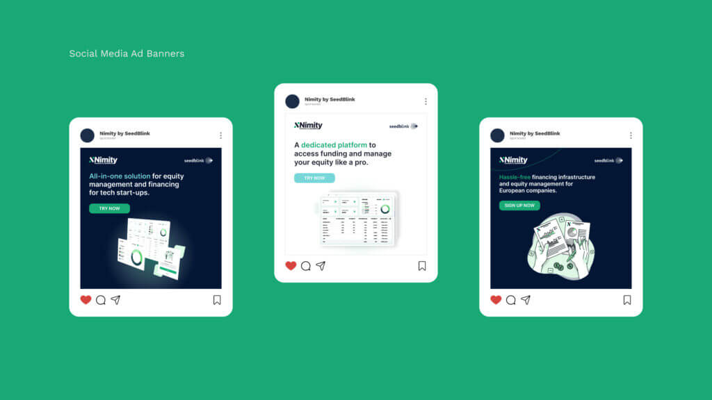 Nimity by SeedBlink - Banner designs for Instagram and Meta Ads